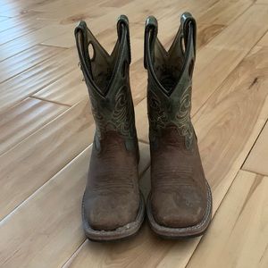 Boys cowboy boots. Used for one rodeo season.